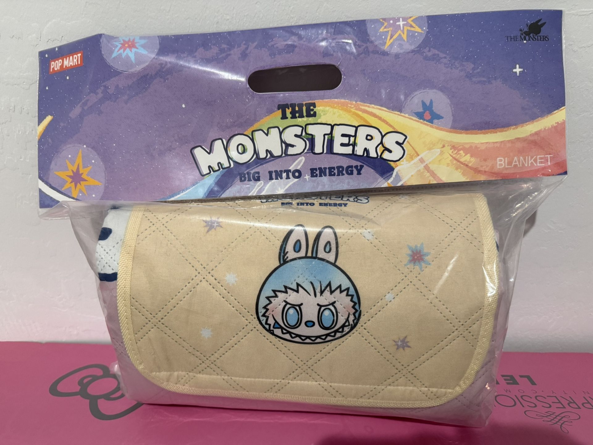 Pop Mart The Monsters Labubu Big Into Energy picnic blanket