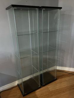 Ikea Detolf Glass Cabinets 2 Available