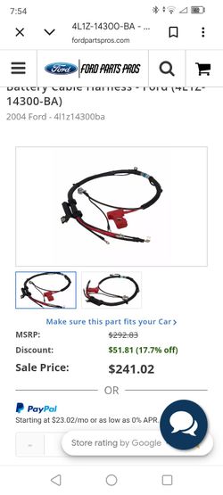 2004 5.4 Ford Expedition/Navigator Battery Harness