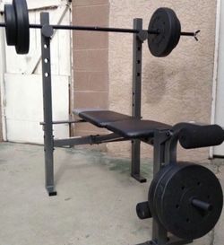 Bench Press With Bar And 100lbs Weighs 