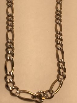 10k Solid gold Italy Fígaro chain: grams:25.9