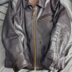 Authentic Cidu Leather Riders Horsehide 1930 Style Tea core Size XL 