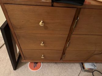 Peck and Hills vintage walnut dresser