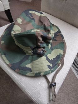Green and Brown camouflage hat