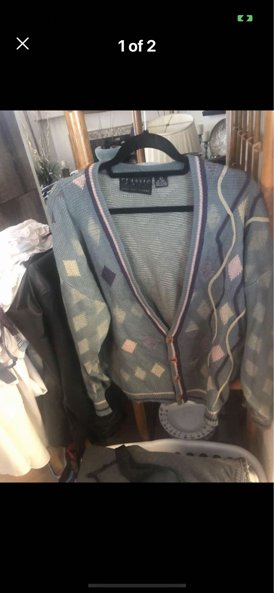 Men's Vintage Sweater Cardigan