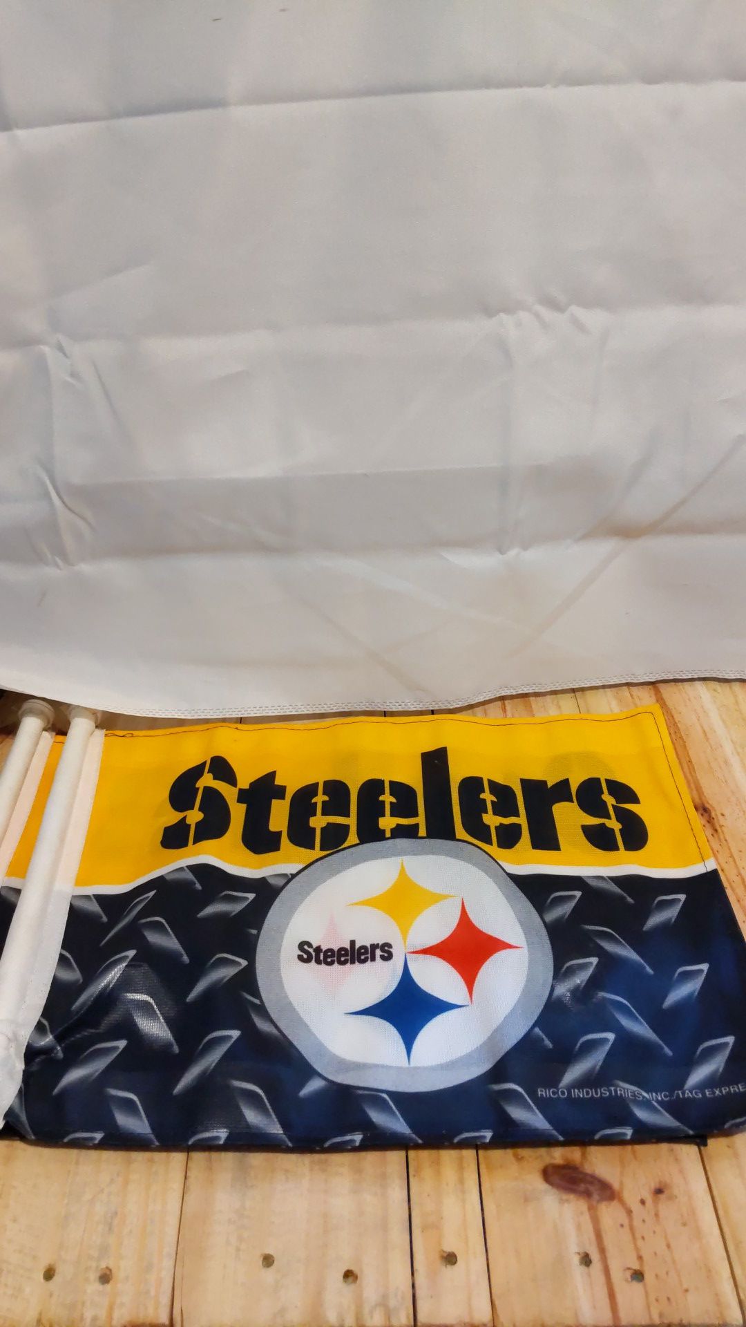 NFL Pittsburgh Steelers Double Sided Car Flag Set Of 2