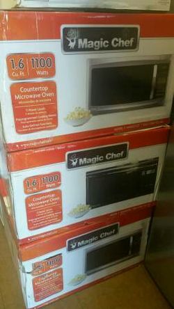 1.6 cu. ft. Countertop Microwave in Stainless Steel and Black