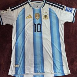 Messi Home Argentina 2026 World Cup National Team Jersey With Patches Size S/M/L