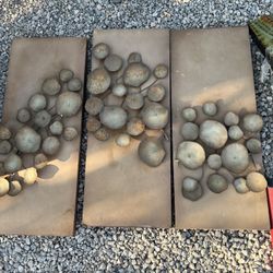 3 Metal Wall Art  Collage