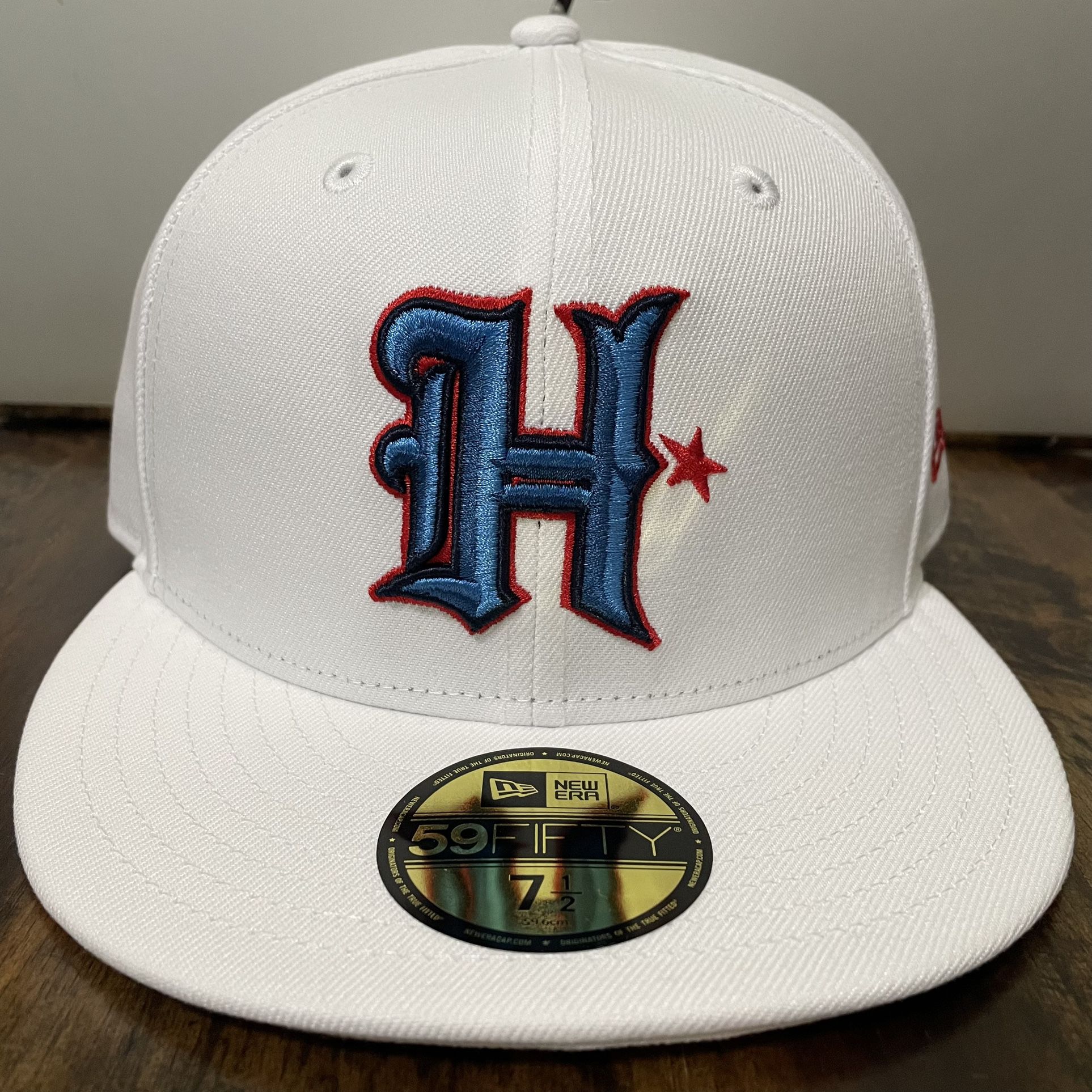 Houston Texans NFL New Era Omaha 59FIFTY Fitted Hat Cap Size 7 1/2