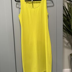 Indies Dress Neon Yellow Size 2