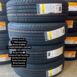 SET OF NEW TIRES, 225/65R17 GOODYEAR ASSURANCE FINESSE, INCLUDING MOUNTING AND BALANCING. ASK ME FOR ANY SIZE OR BRAND, LLANTAS NUEVAS