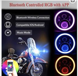 7 Inch Halo RGB Headlight( Motorcycle Headlight)