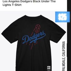 Los Angeles Dodgers Black The Lights T-Shirt