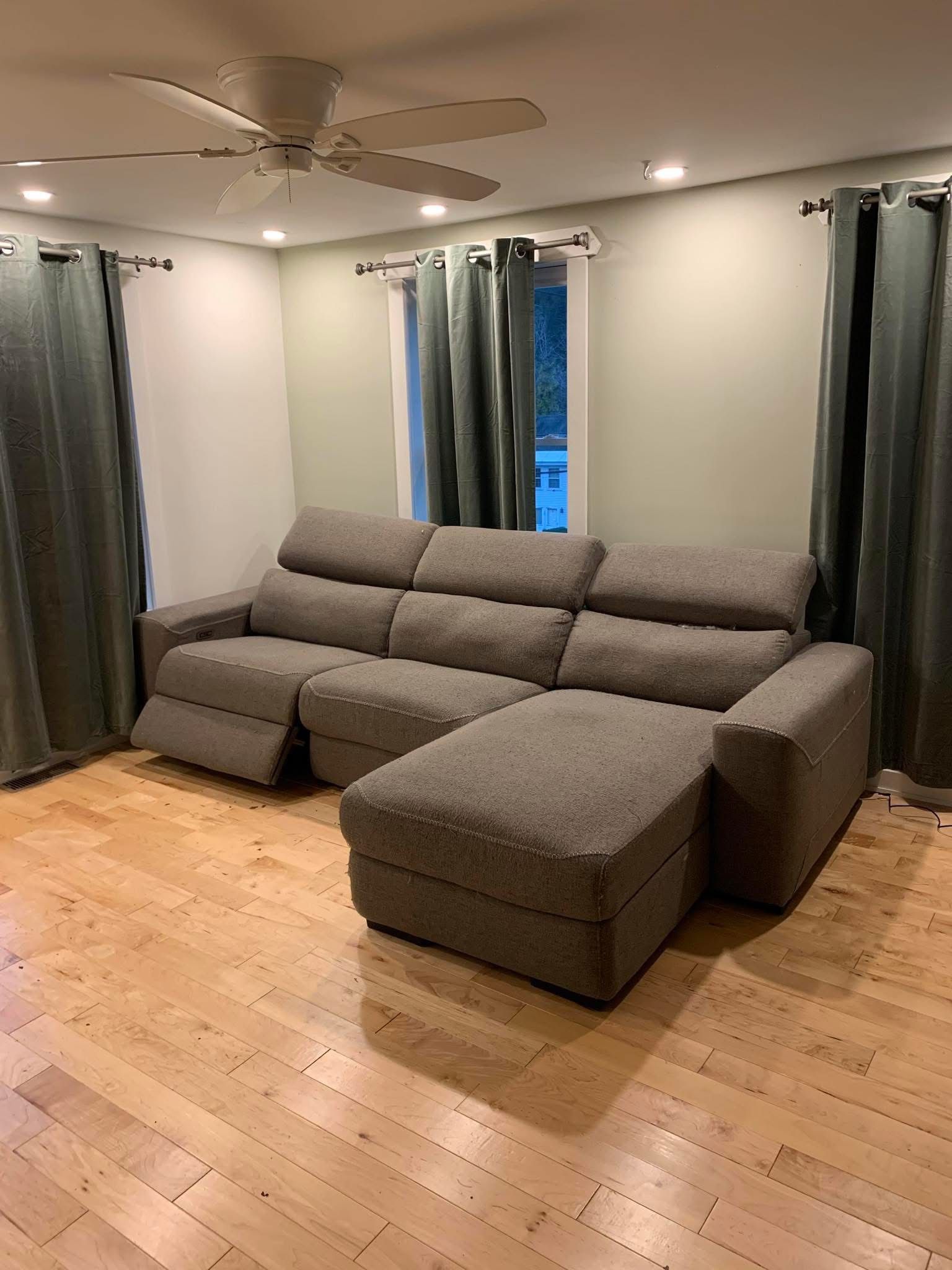 Power Recline Sectional With Power Usb Outlets