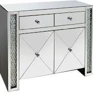 Brand New Accent Cabinet. All Mirrored. Last One. 