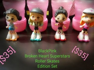 Black Pink Broken Heart Superstars Sets Of Four