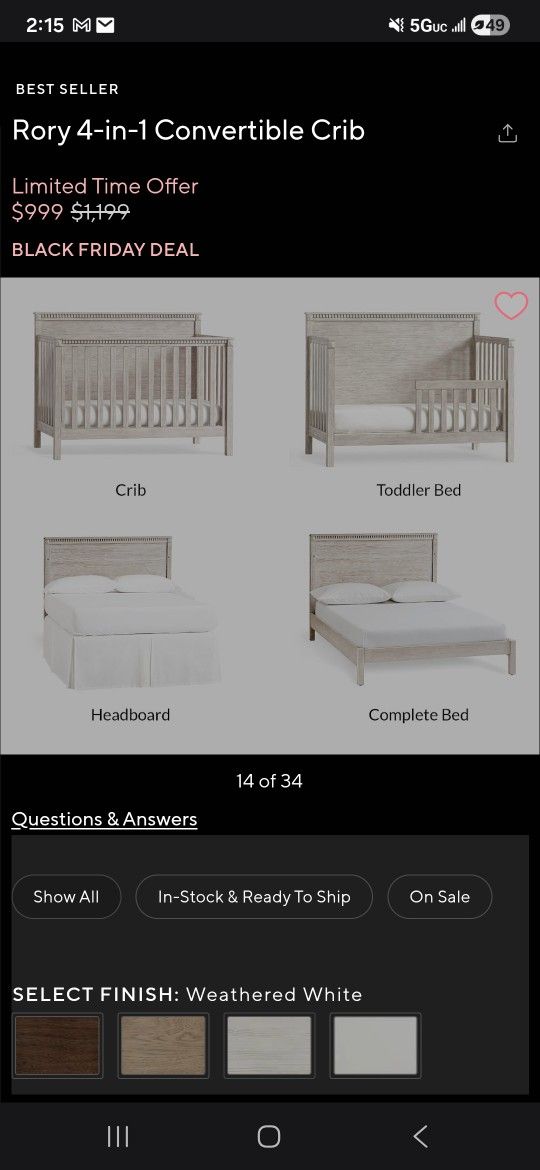 Pottery Barn Kids Convertible Crib Bed Mattress Turns Into Full Bed All Included