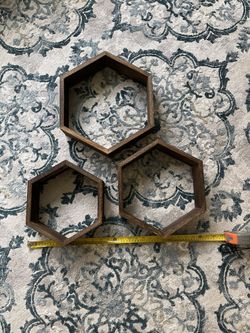 Hexagon shelves