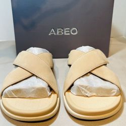 ABEO Laguna Slide Sandals Women’s Size 8 (EU 39) Cuban Sand Color – New in Box