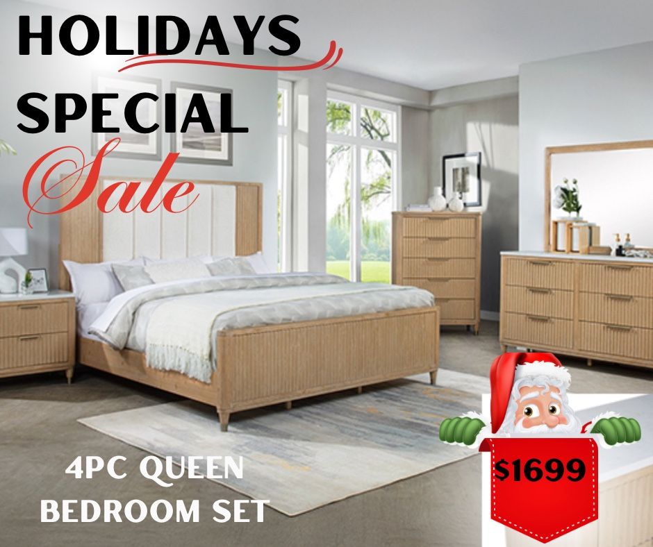 4 Pc Queen Bedroom Set Financing Available No Credit Needed