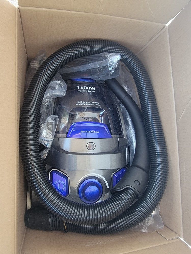 Canister Vacuum Cleaner Bagless, Blue