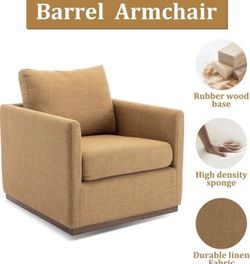 NEW Mustard Yellow Swivel Accent Chair Armchair