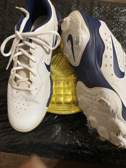 NIKE Alpha Huarache Varsity 4 Low Baseball Cleats DJ 6516-103 Men’s Size 10