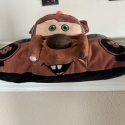 Disney Pixar Cars Pillow Towmater Plush 13" Stuffed Animal Toy
