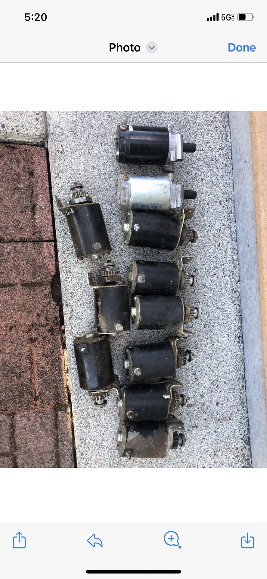 Riding Mower Starters 25$ Each