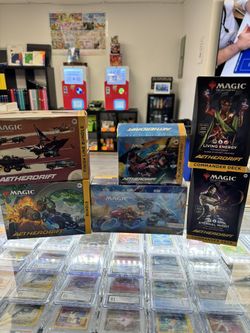 Magic The Gathering: Aetherdrift Collector, Play Booster, Bundle, Finish Line Bundle, Commander Decks