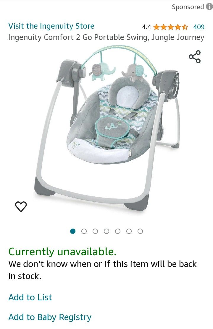 Portable Baby Swing