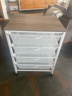 3 tier Mesh Basket roller cart
