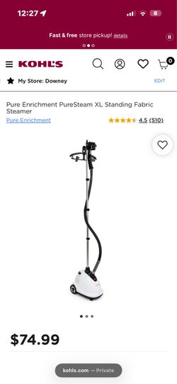 Puresteam xl standing fabric steamer