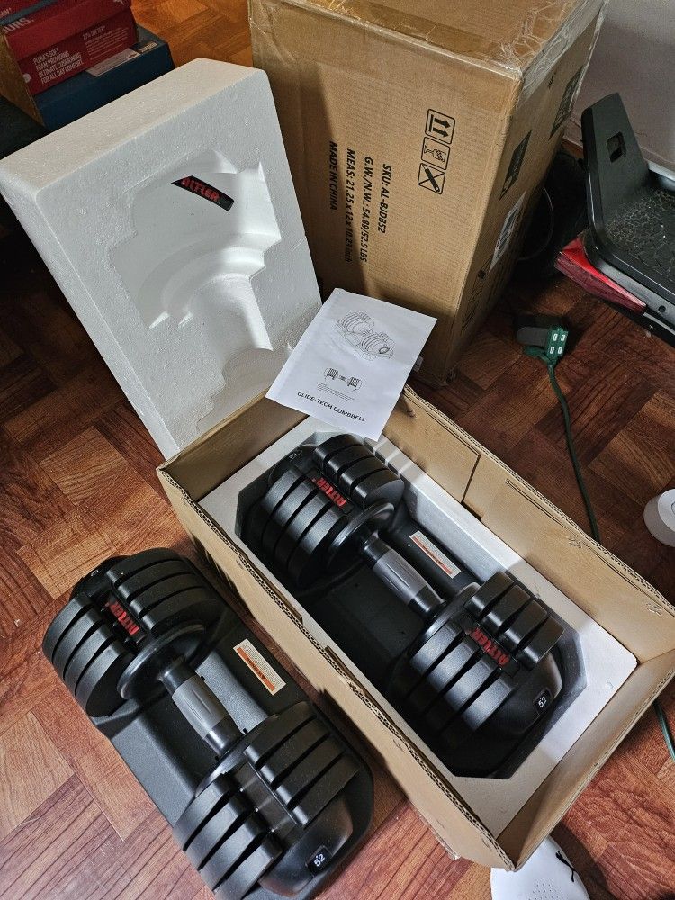 3pds To 52 Pds Adjustable Dumbells 