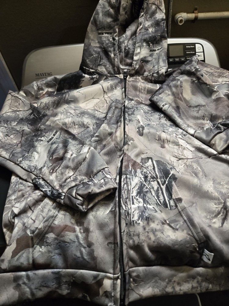 Camouflage Zippered Hoodie 