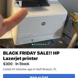 Hp Laser printer Less Than Half Retail Price 