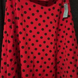 Rock Steady Swing Polka Dot Retro Skirt 