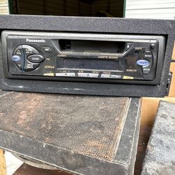 Vintage Panasonic CQ-R221U Removable Face Cassette Car Stereo Receiver – 40W x4