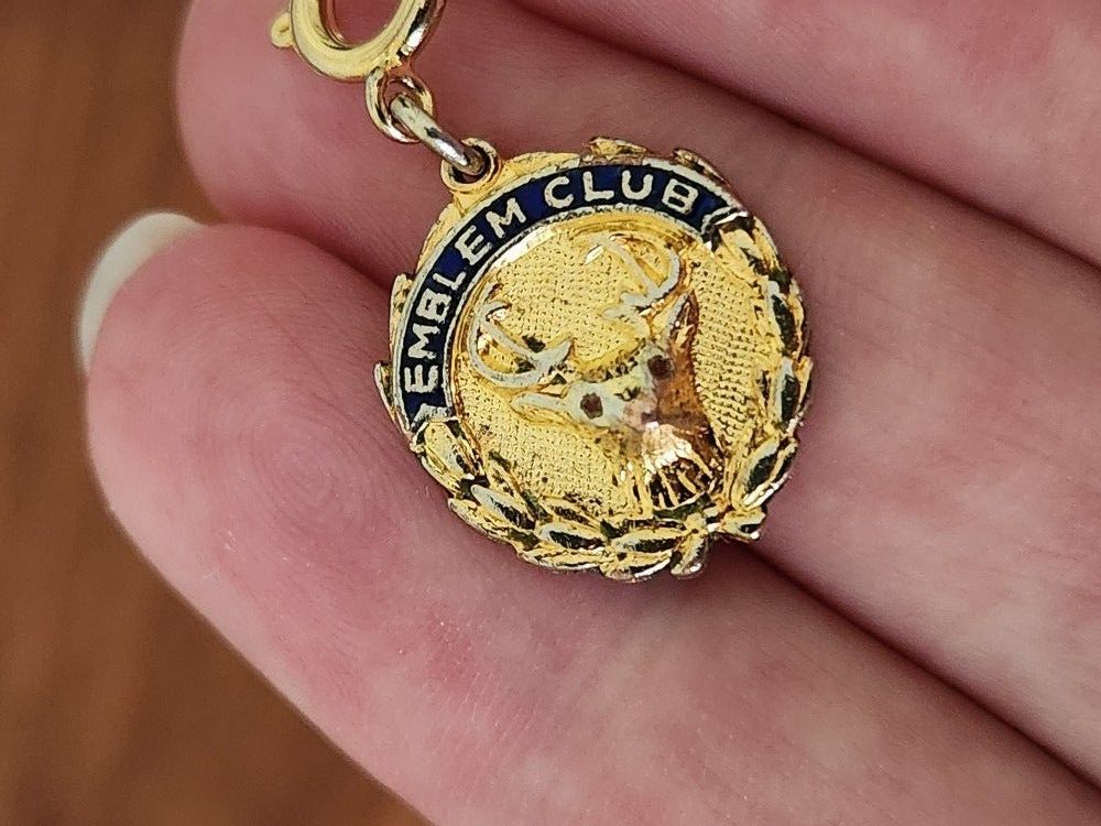 RARE Gold Elks Emblem Club Pendant Or Charm