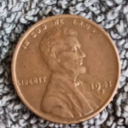 1941 S Wheat Penny RARE 