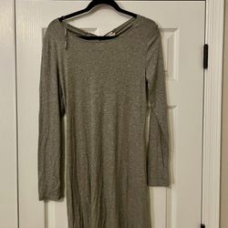 NWOT gray Long Sleeve Dress 