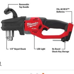 USED MILWAUKEE M18 FUEL™ HOLE HAWG® RIGHT ANGLE DRILL KIT