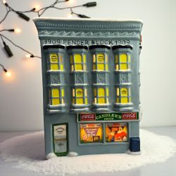 Coca-Cola Town Square Collection Candlers Drugs Christmas Building 1992 (no box)