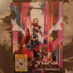 2022 D23 Expo Marvel Thor Love And Thunder Exclusive Card Set Of 4