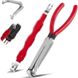 new Automotive Electrical Connector Pliers Set - Quick Release Disconnect Tool for Fuel Line, Sensor & Wiring Plugs 2pcs electriacl  👍【Electrical Dis