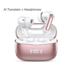 Bluetooth Headphones + Translator 
