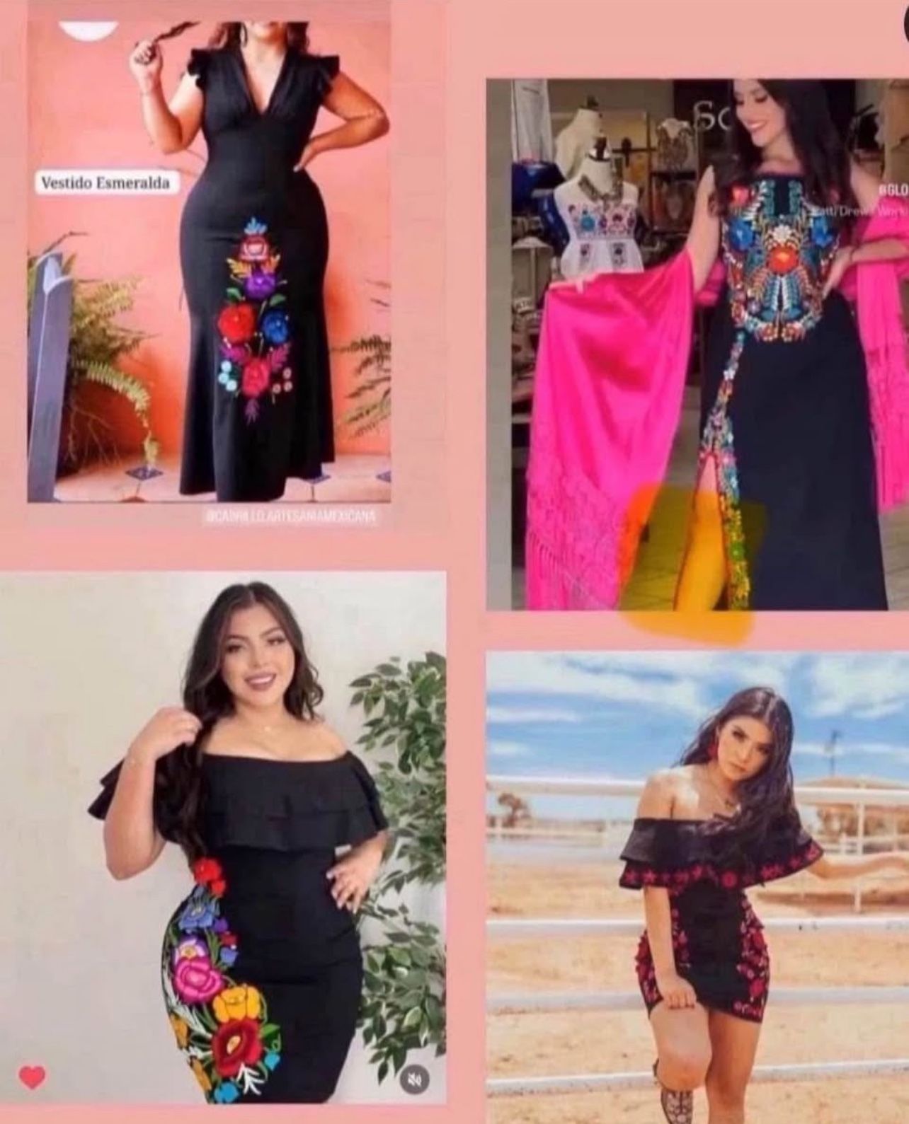Vestidos Mexicanos Bordados ✨ Mexican Dresses & Blouses, Women & Girls ✨ ✨ Prices Vary - Precios Variados