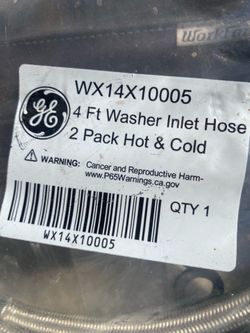 Washer hot & cold inlet hose.
