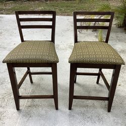 Two Counter Stools Indoor Or Outdoor